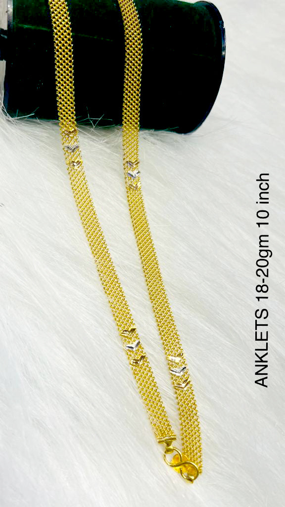 Anklets 18-20 gm(10 inch)
